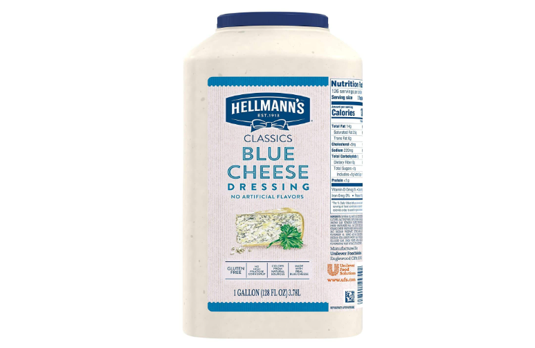 Hellmann's Classics Blue Cheese Salad Dressing Jug Gluten Free, No Artificial Flavors or High Fructose Corn Syrup, Colors from Natural Sources, 1 gallon...
