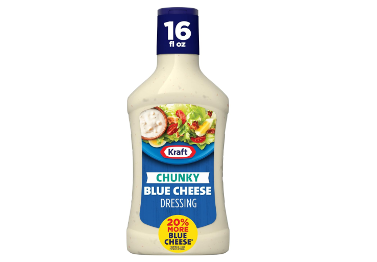 Kraft Dressing, 1 Bottle, for Salads and Dipping, Chunky Blue Cheese, No High-Fructose Corn Syrup, No Artificial Flavors, 16 oz