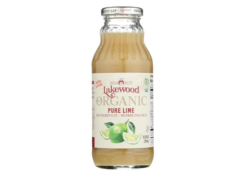 LAKEWOOD Organic 100% Pure Lime Juice, 12.5 FZ
