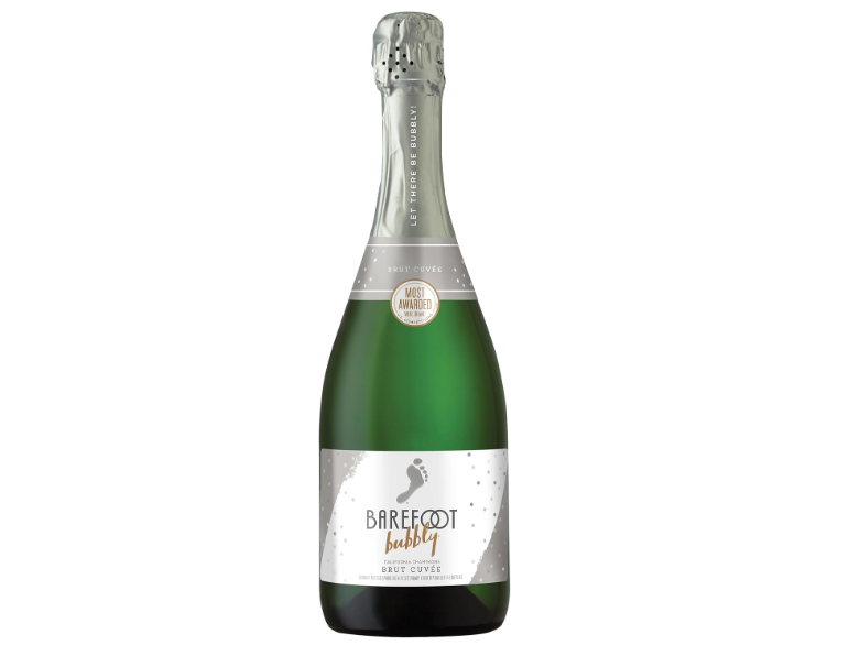 Barefoot Bubbly Brut Cuvee Champagne, 750 ml