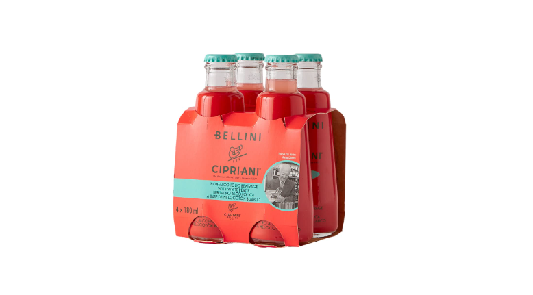 Cipriani White Peach Virgin Bellini Mix 4 -6.09 fl oz