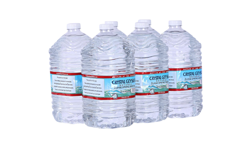 Crystal Geyser Natural Alpine Spring Water, Drinking Water Bottled at the Source, 6 Gallons