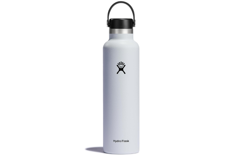 Hydro Flask Water Bottle - Insulated Stainless Steel - Non Spill, Leakproof in 24 Oz White 