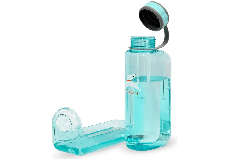 OllyDog OllyBottle, Dog Water Bottle with Detachable Bowl, No Spill Travel Bottle for Dogs, Wide Drinking Cup, BPA-Free Tritan, Easy Clean, Convenient for... 