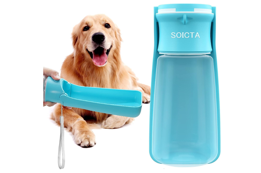 SOICTA Portable Dog Small Animals Water Bottle for Walking 19 OZ or 12 OZ Pet Water Bottles for Puppy Medium Large Dogs Little Animals Water Dispenser Dog...
