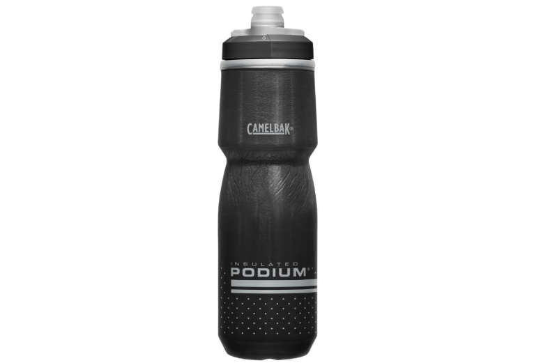 CamelBak Podium Chill Insulated Bike Squeeze Water Bottle, Cold Retention for Cycling, 24oz, Black 