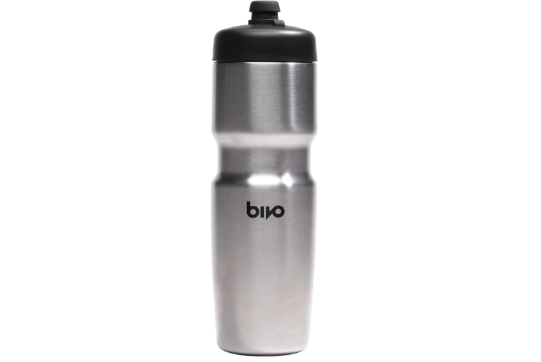 Bivo Trio 21oz Insulated Stainless Steel Bike Water Bottle - for Cycling - Fits Most Cages, Dishwasher Safe - Keeps Drinks Cold 12+ Hours - Raw 