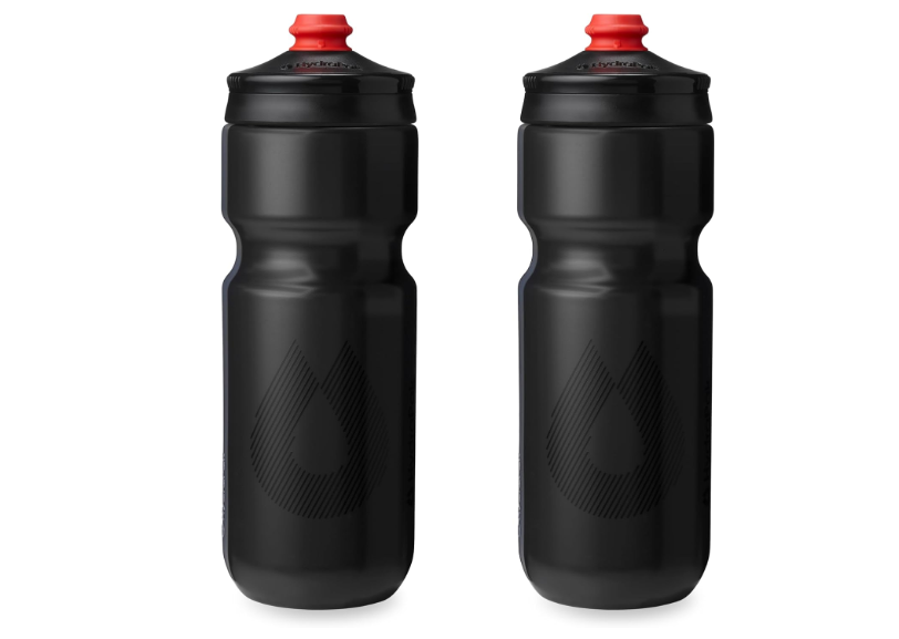HydraPak Breakaway Surge Lightweight Bike Water Bottle 2-Pack (20oz, 25oz, 30oz) - High Flow, Cycling & Sports Squeeze Bottle 