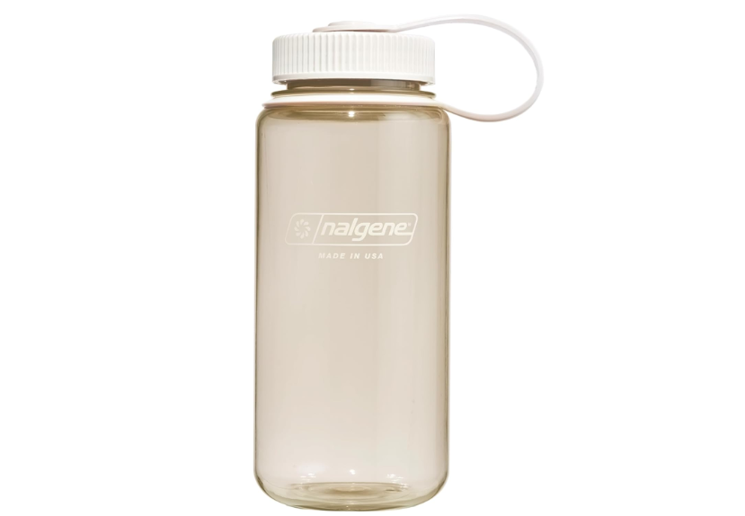 Nalgene 16 oz Wide Mouth Water Bottle | Slim Cup Holder Size, BPA-Free, Durable & Leak Proof, Lightweight Travel Bottle, Cotton