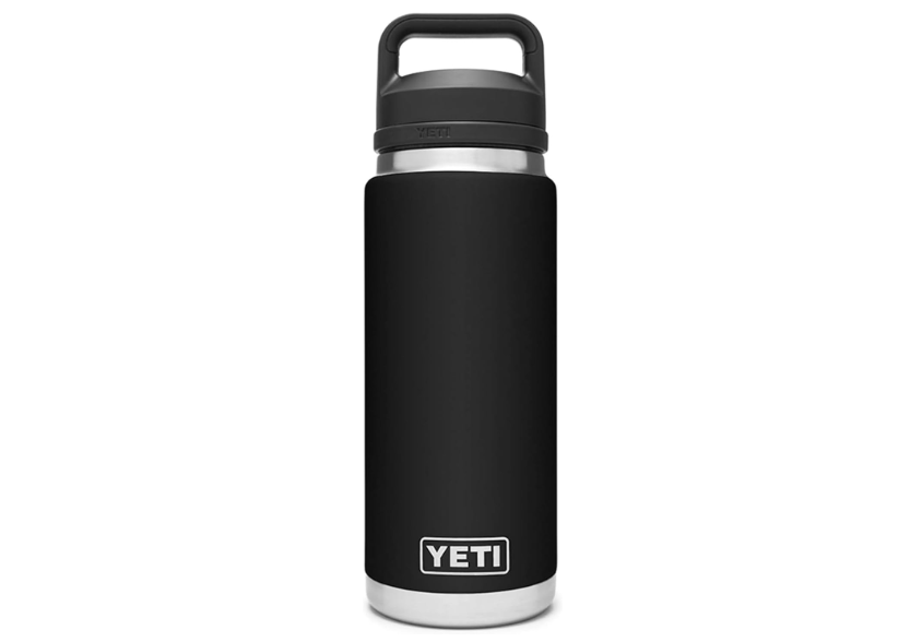 YETI Rambler 26 oz Bottle, Vacuum Insulated, Stainless Steel with Chug Cap, Black