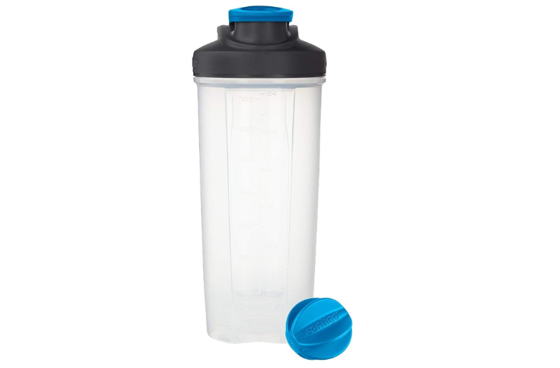 Contigo Shake & Go Fit Shaker Bottle, 28 oz., Carolina Blue, Snap Lid