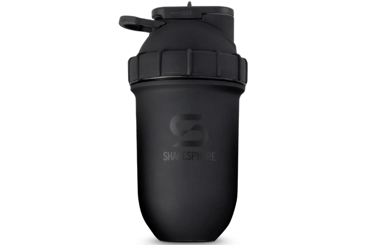 SHAKESPHERE Stainless Steel Shaker Bottle - 24oz Insulated Protein Shaker Bottle for Hot & Cold Drinks - Ideal for Shakes & Smoothies, Leak-Proof,...