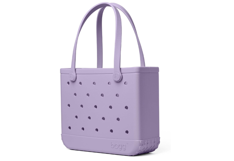 BOGG BAG Medium Tote – 15” x 12.5” x 5” – Durable, Washable, Tip-proof – Beach, Pool, Boat, Work, Sports (I Lilac You a Lot)
