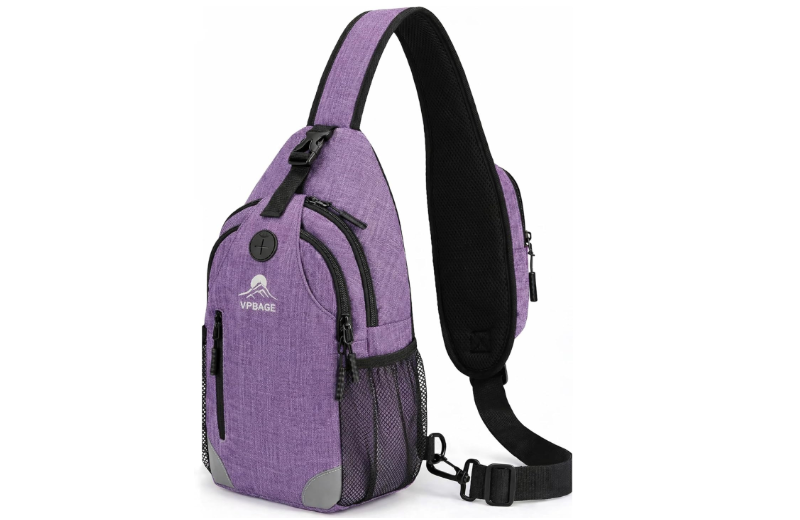 Sling Backpack for Women & Men, Crossbody Travel Bag with Water Bottle Holders, 17 Pockets, Quick-Access Phone Pocket, Hidden Security Pocket, Fits... 