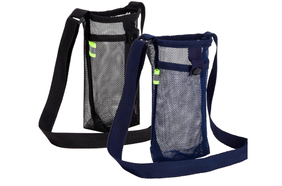 Tainehs Water Bottle Holder Carrier with Adjustable Shoulder Strap - Beach & Sports Bottle Bag for Hiking, Gym, Camping, Walking, Travel 