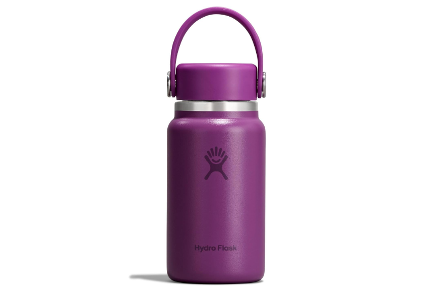 Hydro Flask Micro Bottle - Insulated Mini Leak Proof Flask for Purse or Pocket in 6.7 Oz Supernova Purple