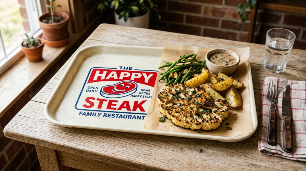 the happy steak restaurant tray for sale