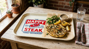 the happy steak restaurant tray for sale