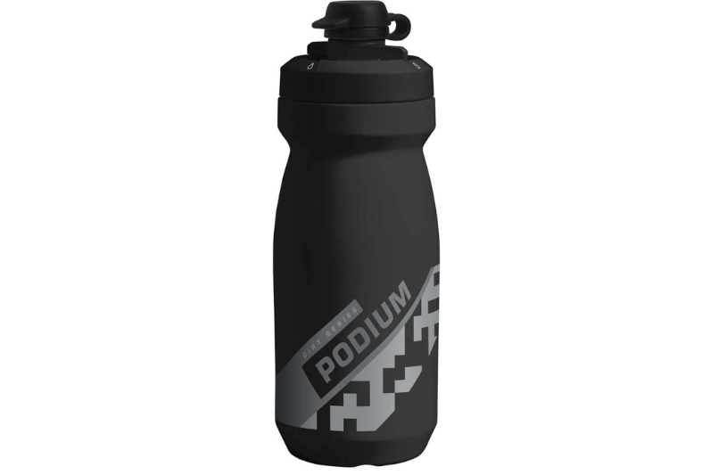 CamelBak Podium Dirt Series Mountain Bike Mud Cap Squeeze Water Bottle Black, 21oz