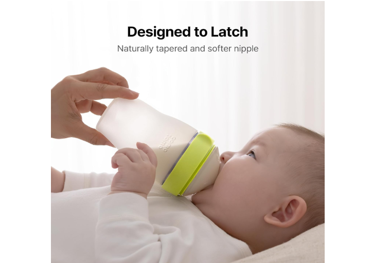Comotomo Silicone Baby Bottle Gen 2 – 2026 Release (8oz) – Soft, Wide-Neck Bottle for Comfortable Feeding with Dual Anti Colic Vents (Includes Medium Flow... 